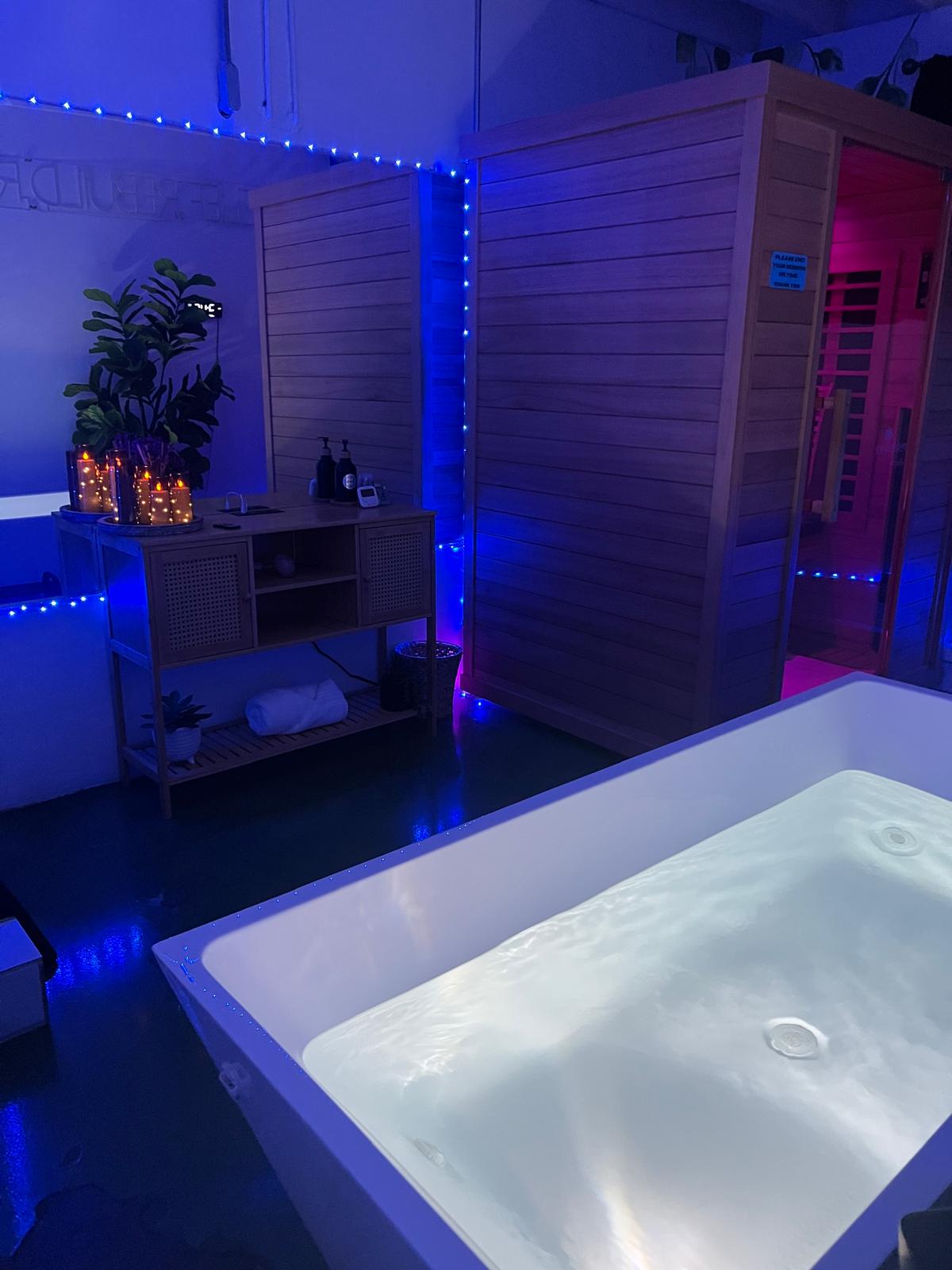 Private recovery room with sauna and cold plunge at Joe's Posture Reset Santa Monica